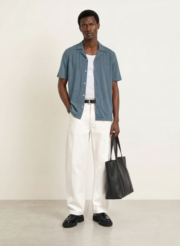 ALLSAINTS Resort-overhemd ROBSON Relaxed Fit BLAUWGRIJS