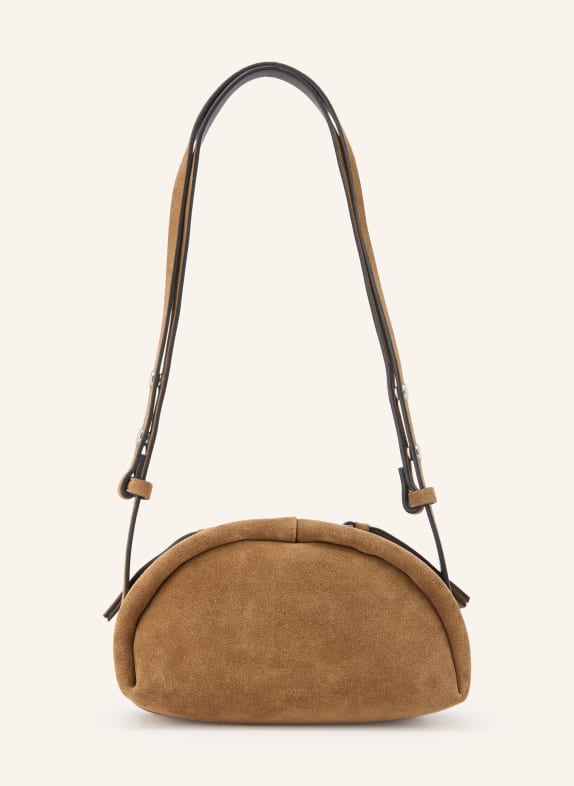 ALLSAINTS ROSALIE ARC SMALL Shoulder bag LIGHT BROWN / SILVER