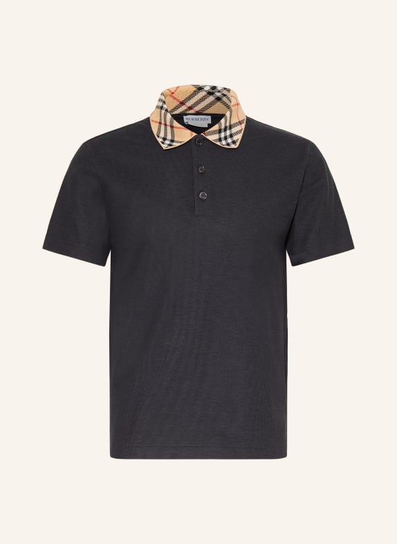 BURBERRY Koszulka polo Piqué EVAN Classic Fit CZIEMNOSZARY