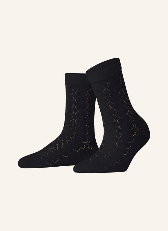 FALKE Chaussettes SOFTMERINO en laine mérinos 3000 BLACK