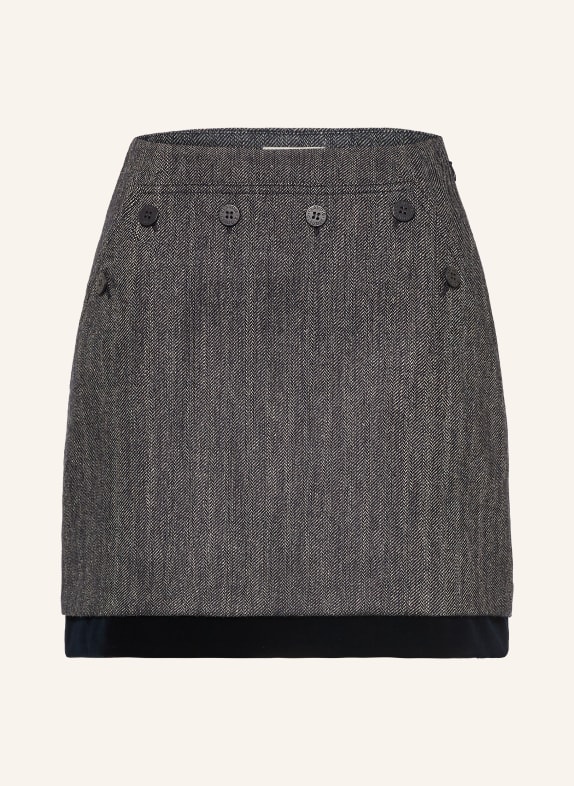 CLAUDIE PIERLOT Rock DUNKELBLAU / WEISS