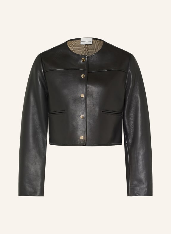 CLAUDIE PIERLOT Lederjacke SCHWARZ