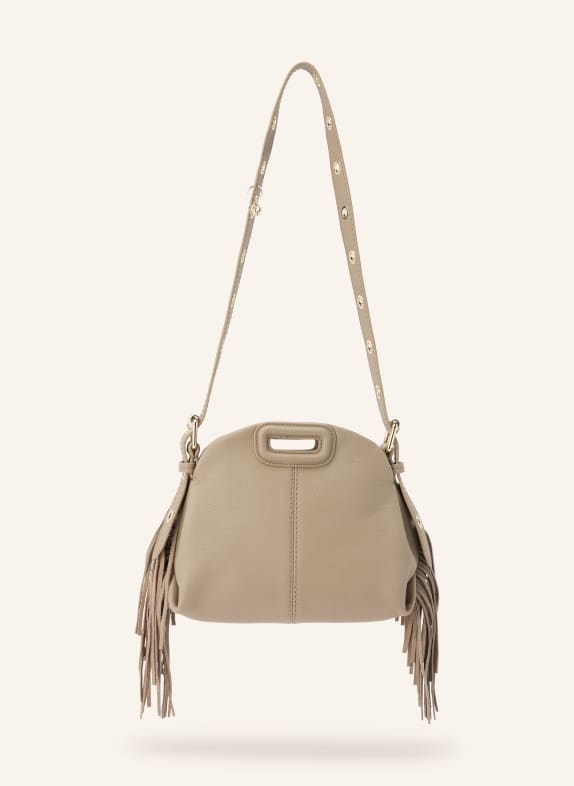 maje Schultertasche TAUPE / GOLD
