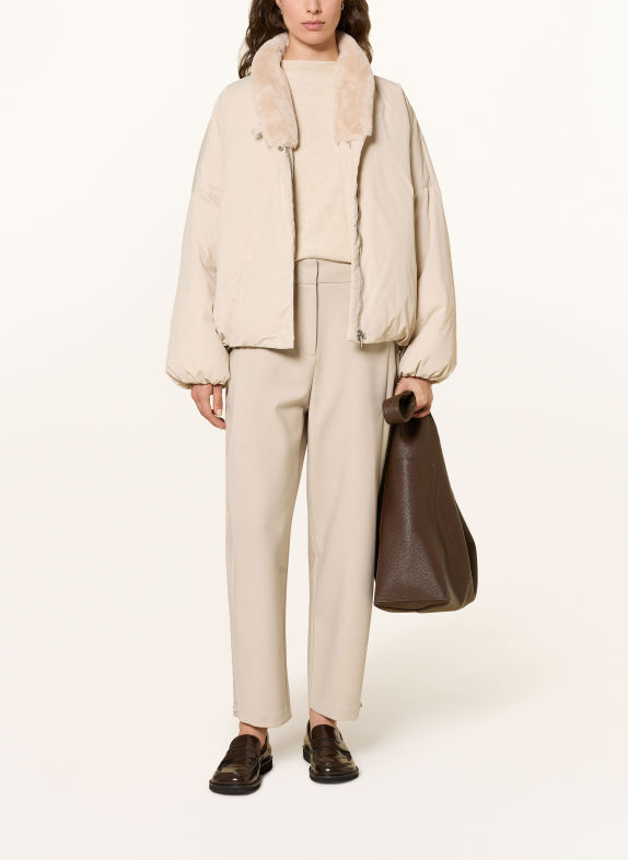 someday CATSBY 7/8-length trousers ECRU