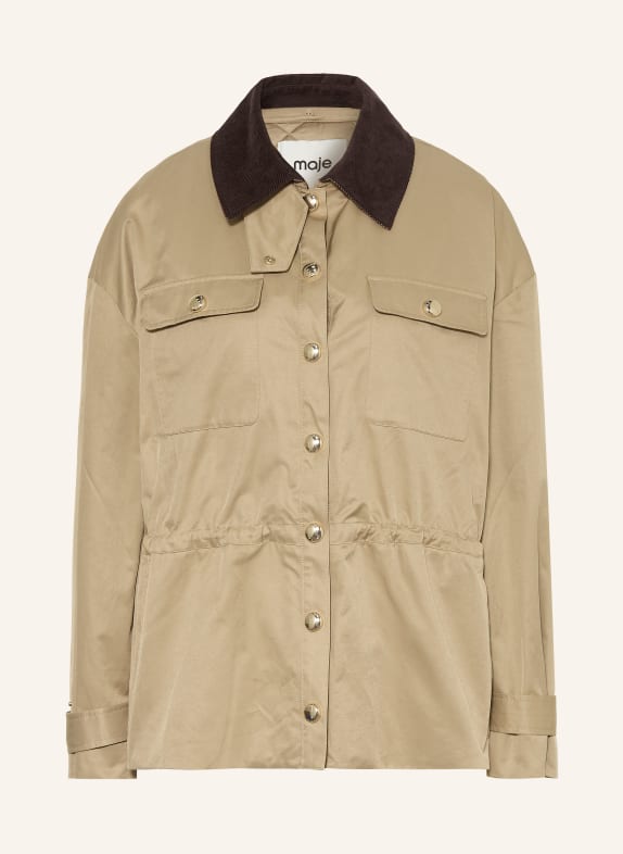 maje Jacke mit herausnehmbarer Blende CAMEL / GOLD / DUNKELBRAUN