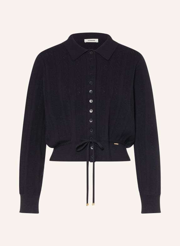 SANDRO Strickjacke DUNKELBLAU