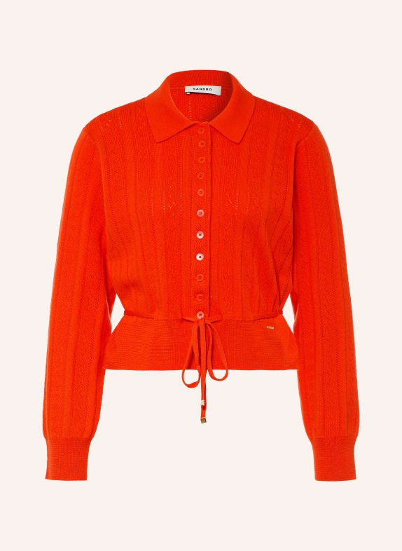 SANDRO Strickjacke ROT