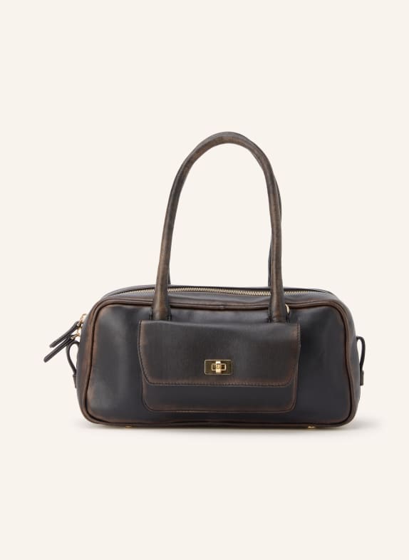 SANDRO Handtasche SCHWARZ / GOLD
