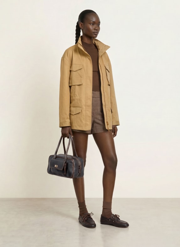 SANDRO Handtasche SCHWARZ / GOLD