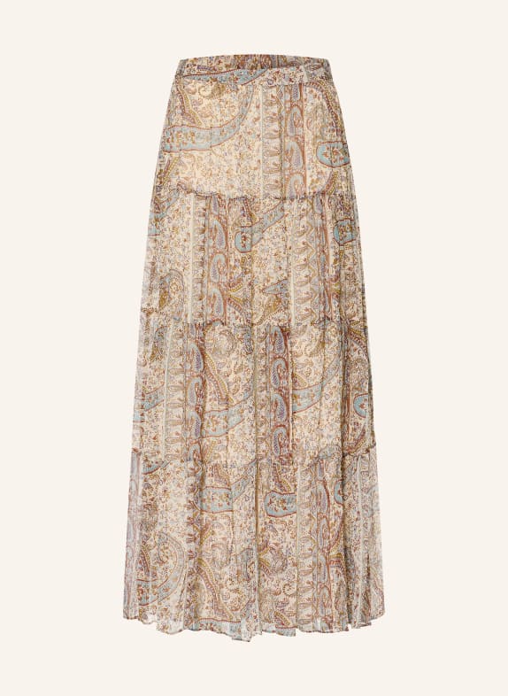 ba&sh Rock CALI mit Plissees HELLBLAU / BRAUN / BEIGE