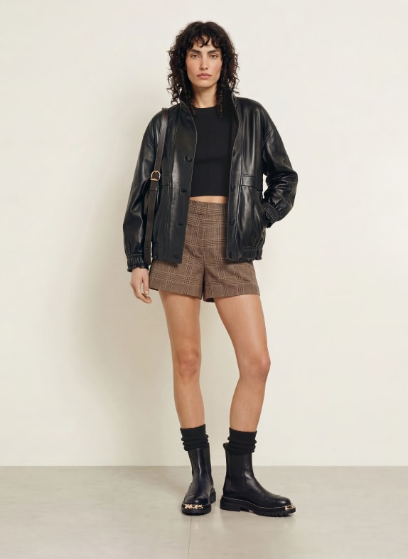 SANDRO Shorts TAUPE / DUNKELBRAUN / HELLBLAU