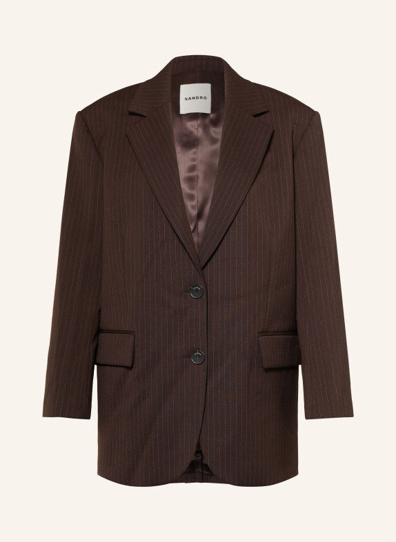 SANDRO Blazer DUNKELBRAUN / BLAU