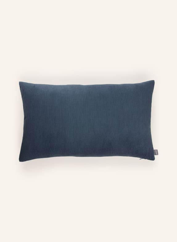 PAD Housse de coussin décorative CASUAL en velours côtelé BLEU GRIS