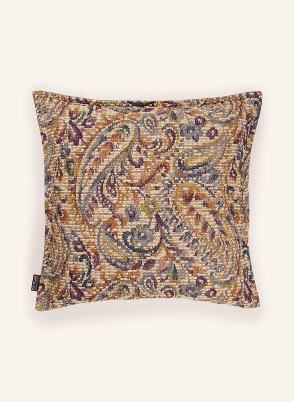 PROFLAX BROCCOLO Decorative cushion cover CREAM / COGNAC / DARK RED