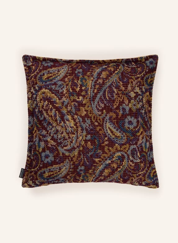 PROFLAX BROCCOLO Decorative cushion cover DARK RED / GOLD / BLUE GRAY