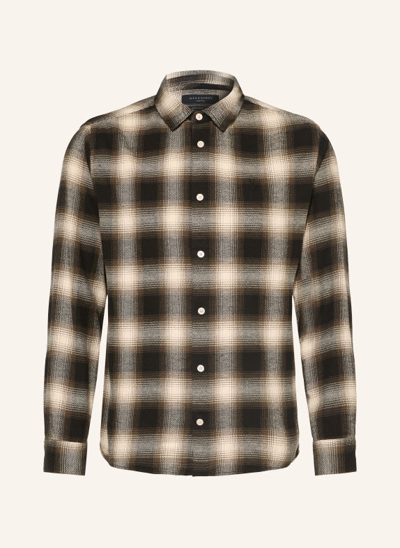 ALLSAINTS Chemise en flanelle BASELINE, coupe décontractée NOIR