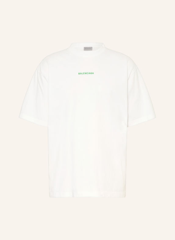 BALENCIAGA Koszulka oversize BIAŁY / ZIELONY