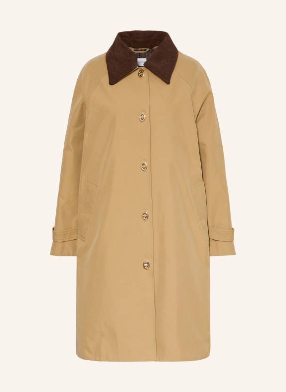 CLAUDIE PIERLOT Trenchcoat mit abnehmbarem Kragen BEIGE