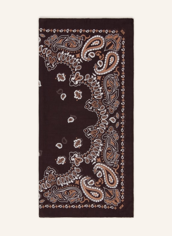 destin Scarf DARK BROWN / BEIGE / WHITE