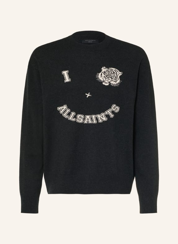 ALLSAINTS Pullover GRINNER SCHWARZ / ECRU