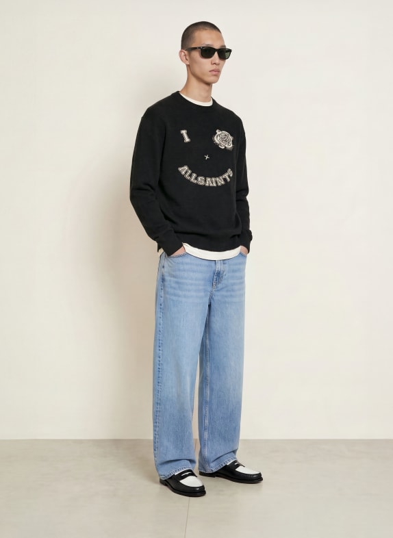 ALLSAINTS Trui GRINNER ZWART / ECRU