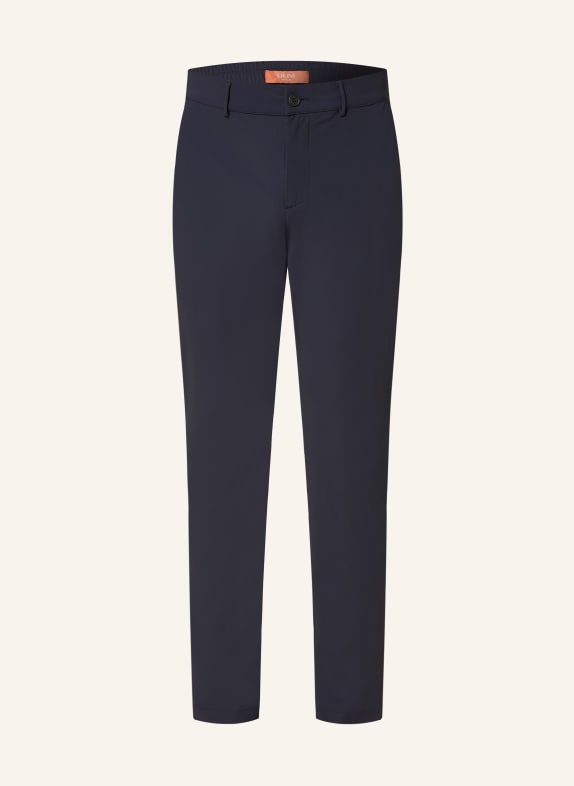 CRUNA Chino kalhoty SOLFERINO Extra Slim Fit TMAVĚ MODRÁ