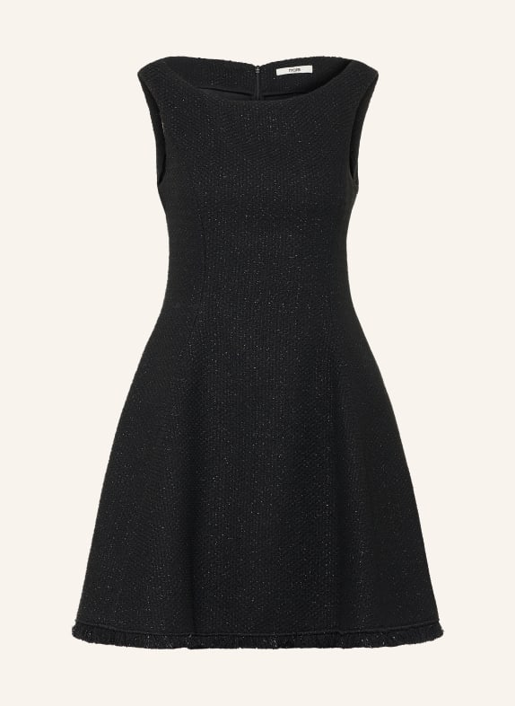 maje Kleid mit Glitzergarn SCHWARZ
