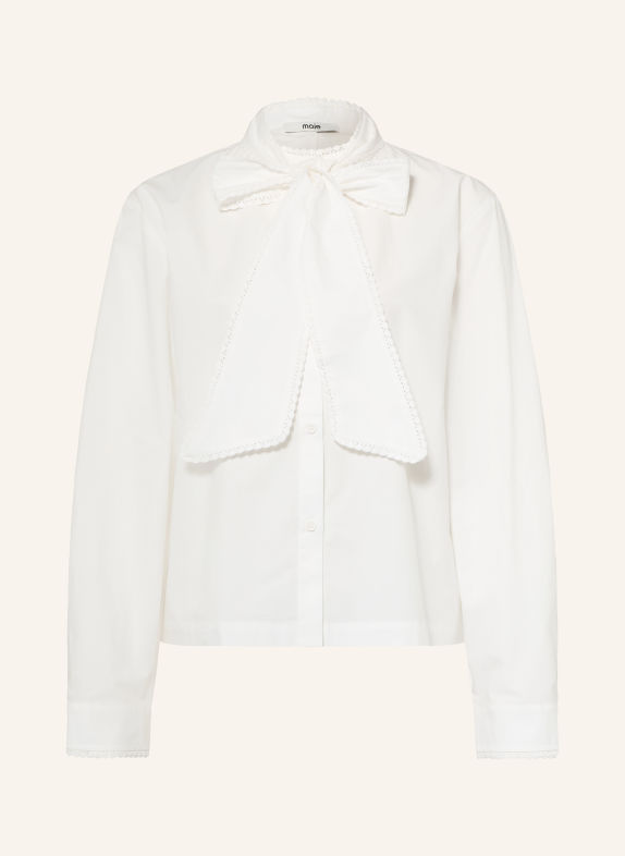 maje Bluse mit abnehmbarer Schluppe WEISS