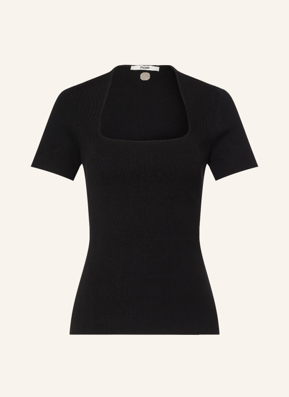 maje Strickshirt SCHWARZ