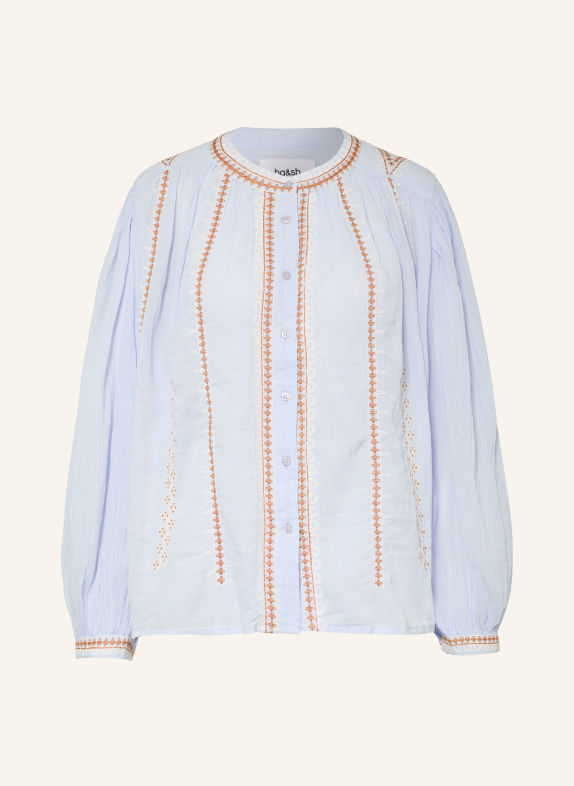 ba&sh Bluse MONA HELLBLAU / HELLBRAUN / WEISS