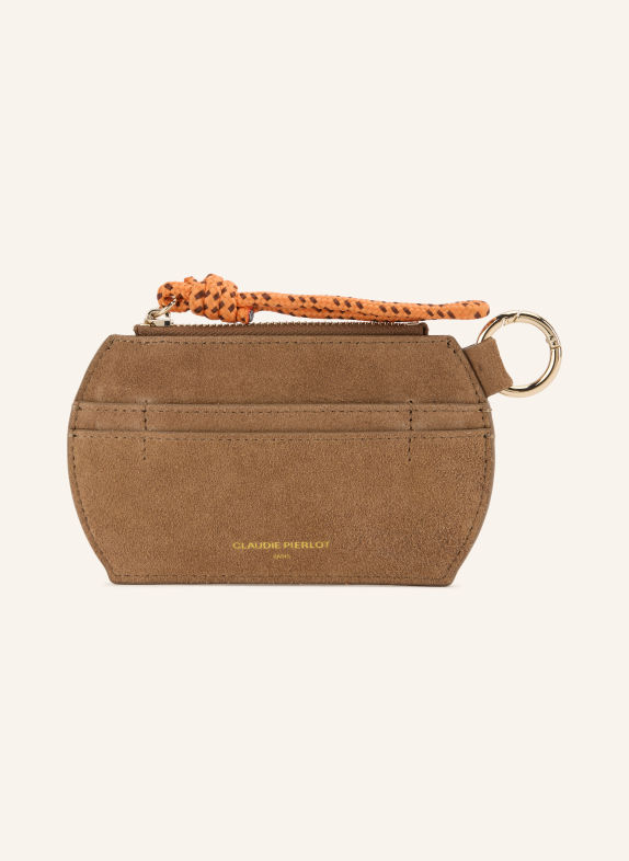 CLAUDIE PIERLOT Kartenetui COGNAC / GOLD / ORANGE
