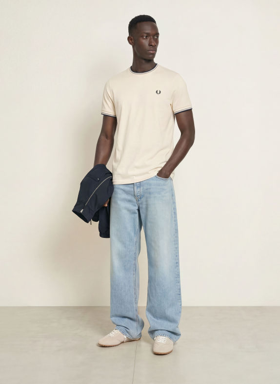 FRED PERRY T-shirt CREAM