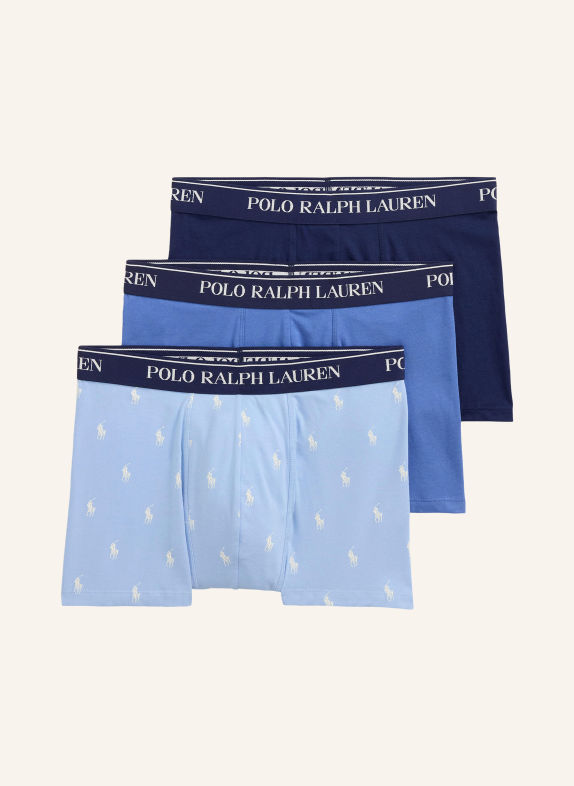 POLO RALPH LAUREN Set van 3 boxershorts DONKERBLAUW / LICHTBLAUW / BLAUW