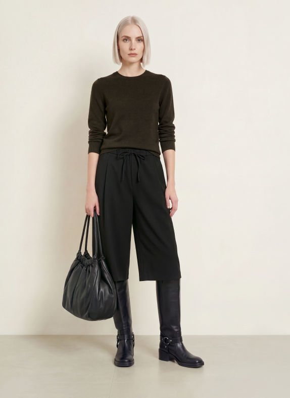 REPEAT Cashmere-Pullover DUNKELBRAUN