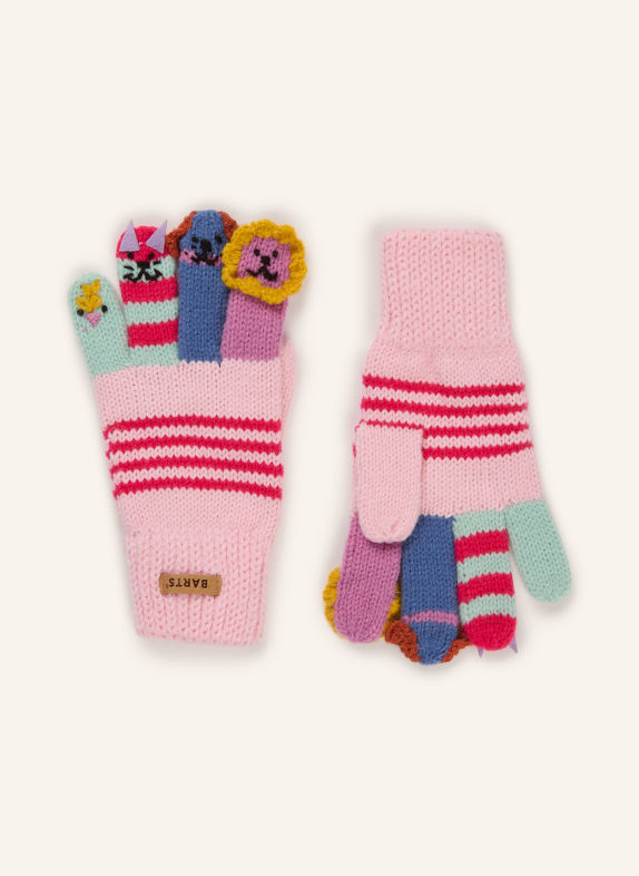 Barts Gants PUPPET ROSE / ROSE FUCHSIA / MENTHE