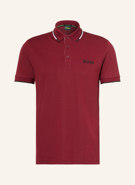 BOSS Functional polo short PADDY PRO DARK RED