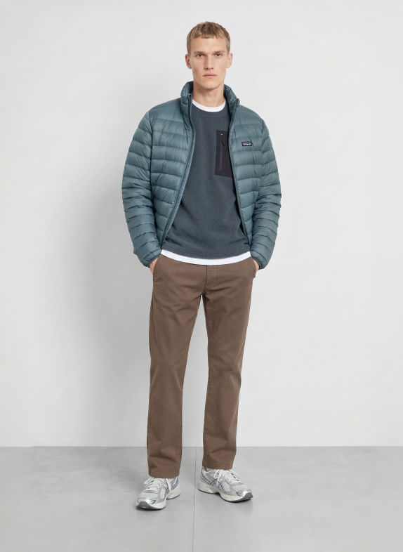 patagonia Lichtgewicht donsjack DOWN SWEATER BLAUW