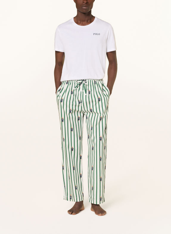 POLO RALPH LAUREN Sovebukser HVID / GRØN / MØRKEBLÅ