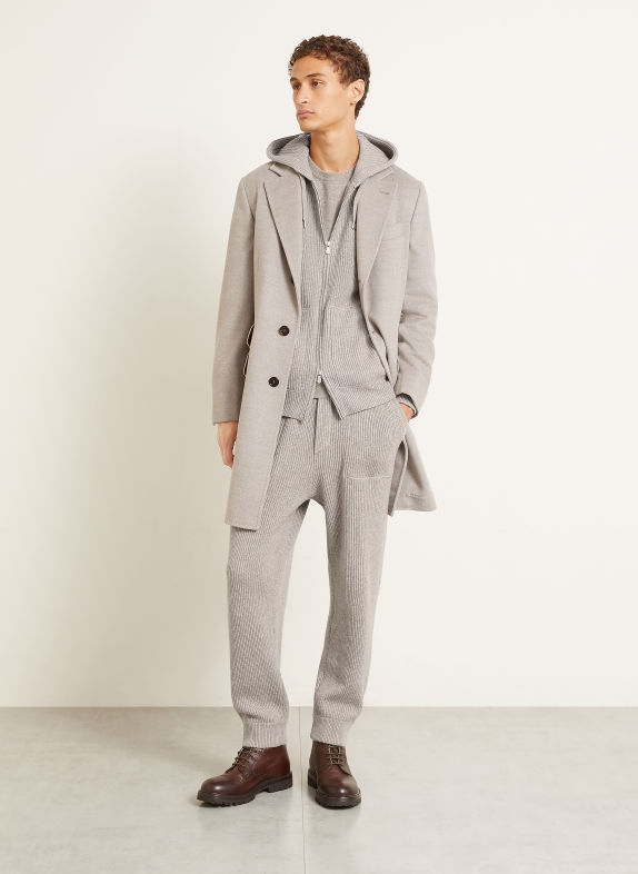 BRUNELLO CUCINELLI Strickjacke aus Cashmere GRAU