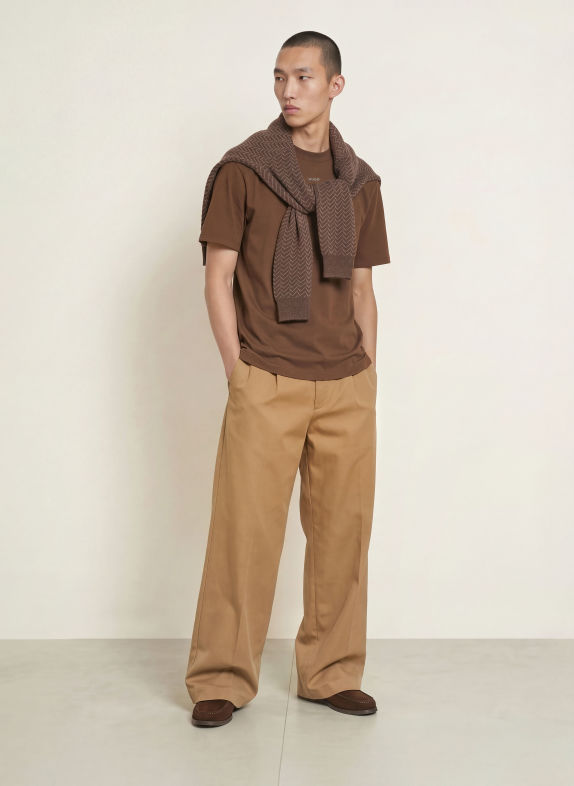 HUGO T-shirt DAPOLINO BROWN
