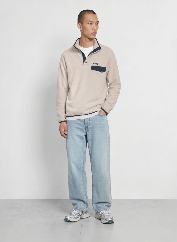 patagonia Fleecepullover SYNCHILLA ® SNAP-T® LICHTGRIJS / DONKERBLAUW