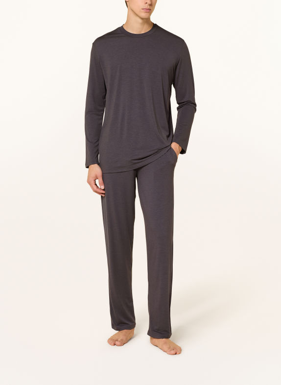 zimmerli Schlafanzug COZY COMFORT DUNKELGRAU