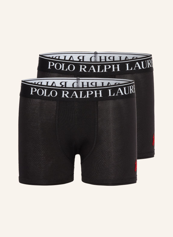 POLO RALPH LAUREN Boxerky, 2 kusy v balení ČERNÁ