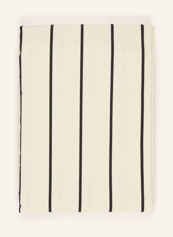 TEKLA Bettbezug CREME / SCHWARZ