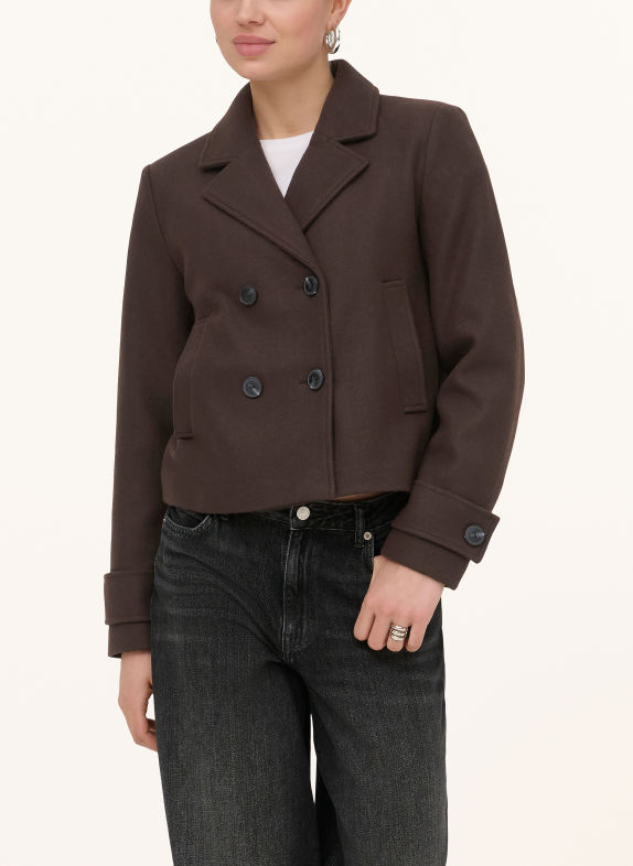 ONLY Cabanjacke DUNKELBRAUN