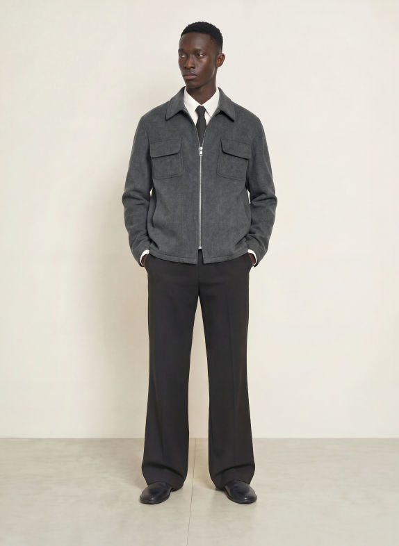 SANDRO Overjacket DUNKELGRAU