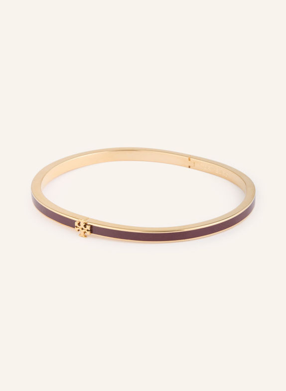 TORY BURCH Armreif THIN KIRA GOLD / DUNKELROT