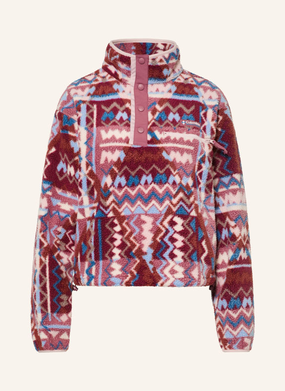 Columbia Pull polaire HELVETIA™ II ROUGE FONCÉ / ROSE CLAIR / VIEUX ROSE