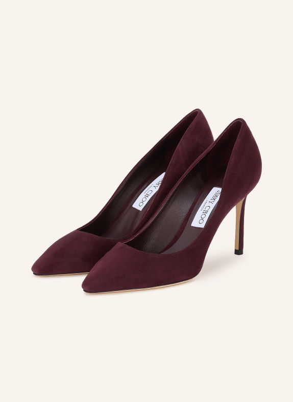 JIMMY CHOO Pumps ROMY 85 MØRKERØD