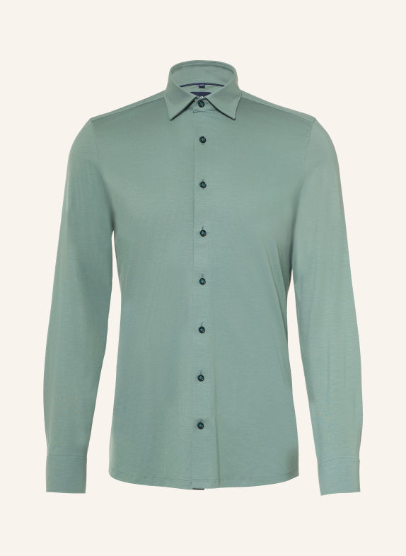OLYMP Chemise en jersey Level Five 24/Seven coupe ajustée VERT
